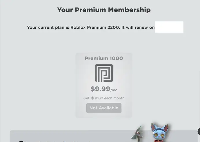 Roblox Premium Not Available