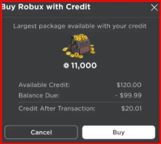 buy robux with roblox credit